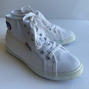 Superga White High Top Sneakers